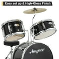 thumbnail image 3 of Kojooin Drum Set for Beginners, Drum Kit 3-Piece, Drum Set with 10" Cymbal, Bass Drum, Stool, Drumsticks, Pedal, 3 of 8