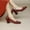 Wine, variant on Cameland Bridal Shoes Pearl Bow Ribbon Wedding Shoes For Women New Head Middle Heel Comfortable Thick Heel