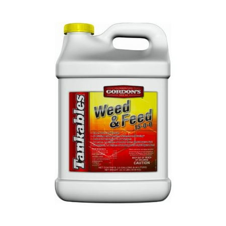 Gordon's® 7171120 Tankables® Weed & Feed Lawn Fertilizer, 15-0-0, 2.5