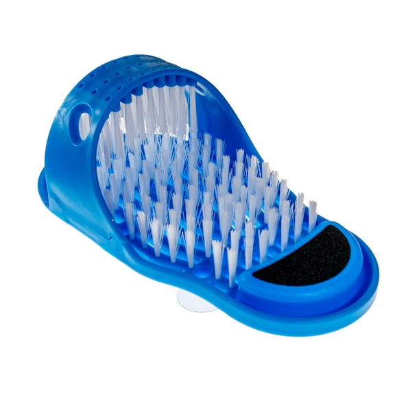 YMMIND Shower Foot Scrubber Cleaner Sandal, Non Slip Suction Cup - Bath Shoe Shower Massager Scrubs & Brushes with Pumice Stone