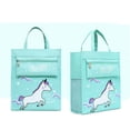 thumbnail image 3 of WIBACKER 13" Kids Girls Cartoon Unicorn Tote Bag Carry Bag for Shopping Books Beach Art Lesson Nylon Handbag, 3 of 3