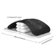 Back Stretcher with Lumbar Support, Electric Lumbar Traction Device, 15-Level Electrotherapy, Dynamic Airbag 3 Stretching Modes, Spine Support Back Pain Relief Massager, with 104 Acupressure Nodes