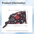 thumbnail image 4 of Yiaed Merry Christmas Print Turban Hat for Women Men Comfortable Adjustable Cleaning Working Cap with Sweatband, 4 of 4