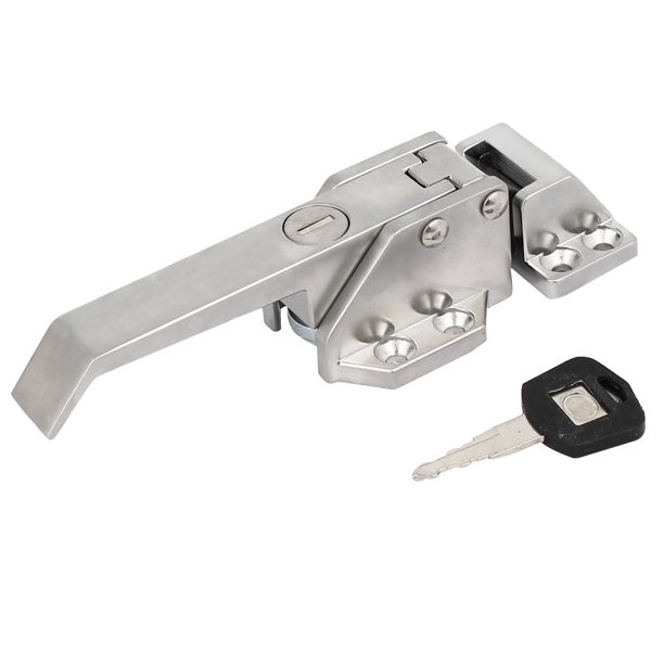 Zinc Alloy Screw Fixed Freezer Cooler Door Pull Handle Latch Lock