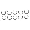 thumbnail image 2 of Retaining Clip Rings, High Carbon Steel Rubber Roller C Rings Flexible Use 10PCS Wear Resistance  for Industrial Machine, 2 of 7