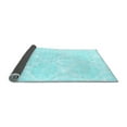 thumbnail image 2 of Ahgly Company Indoor Round Solid Light Blue Modern Area Rugs, 3' Round, 2 of 4