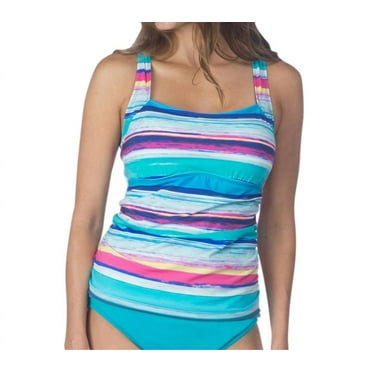 24Th & Ocean Criss Cross Tankini Top