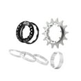 thumbnail image 1 of 14T Single Speed Flywheel Adapter Cassette Cog Cassette Spacers Removeable Cog silver, 1 of 9