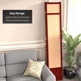 thumbnail image 5 of Red Lantern 7 ft. Tall Jute Shoji Screen - 3 Panel - Rosewood, 5 of 6