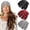 Elegant Color, variant on 3 Pcs Crochet Slouchy Beanie Hat Women Handmade Knit Floral Summer Skull Cap Stretchy Lightweight Cotton Cutout