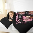 thumbnail image 4 of jejeloiu Pink Bowknot Daisy Bedding Comforter Set,Cute Highland Cow Twin Comforter Sets,Country Farm Animal Bedding Set For Girls Kids,Luxury Bedroom Decor Reversible,2pcs, 4 of 8