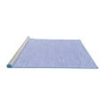thumbnail image 2 of Ahgly Company Machine Washable Indoor Round Solid Blue Modern Area Rugs, 3' Round, 2 of 4