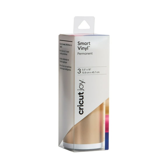Cricut Joy™ Smart Vinyl™ Matte Metallic Sampler, Gala – Permanent, 5.5" x 18"
