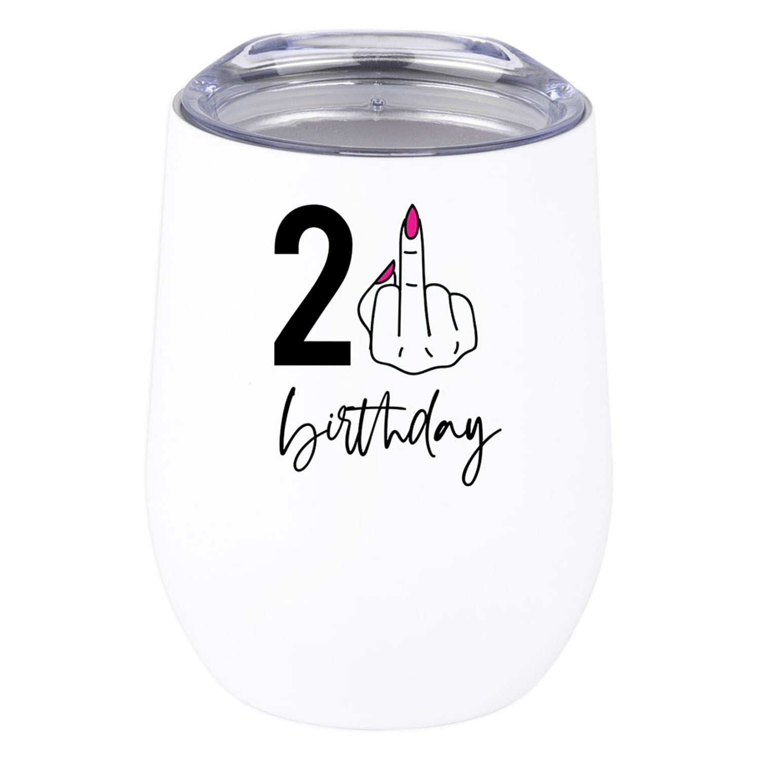 12oz Stainless Steel Stemless Wine TumblerTwenty-one and Fabulous 