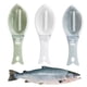 thumbnail image 3 of Rascador de escamas de pescado con orificio para colgar Herramienta de escamas de pescado de extracción rápida verde Ndcxsfigh Libre de BPA, 3 of 8