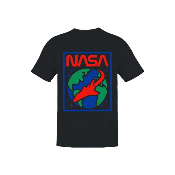 Officially Licensed NASA Space Shuttle Earth Design Men's T-shirt