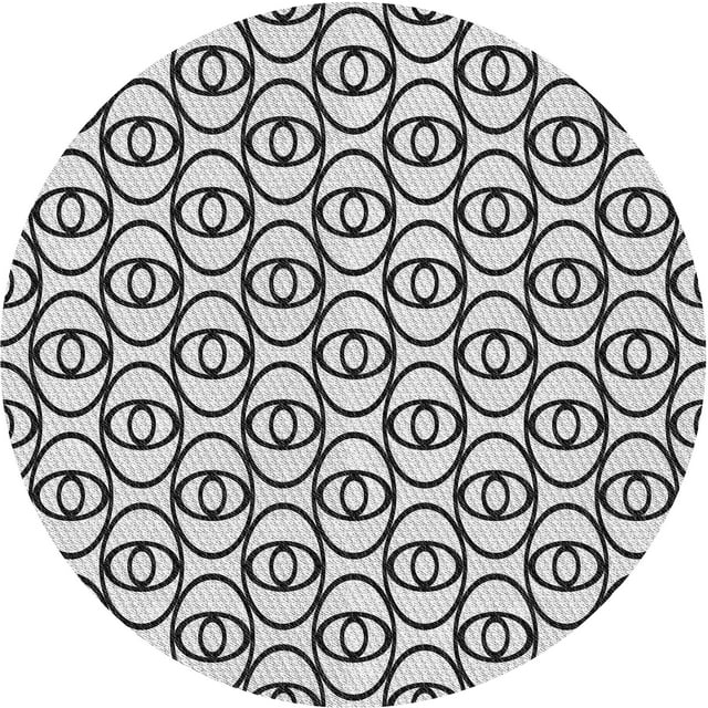 Ahgly Company Machine Washable Indoor Square Transitional Platinum Gray Area Rugs, 3' Square