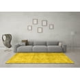 thumbnail image 3 of Ahgly Company Indoor Square Persian Yellow Traditional Area Rugs, 8' Square, 3 of 4