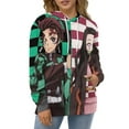 thumbnail image 4 of Demon Slayer Unisex Sweatshirts Loose Pullover Sweater Hooded Hoodie 3D Printing Jacket Winter Fall Clothes 4XL, 4 of 7