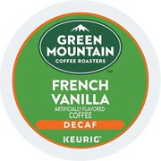 Green Mountain Coffee French Vanilla Decaf, Single-Serve Keurig K-Cup Pods, Light Roast, 96 Count (4 Boxes Of 24 Pods)