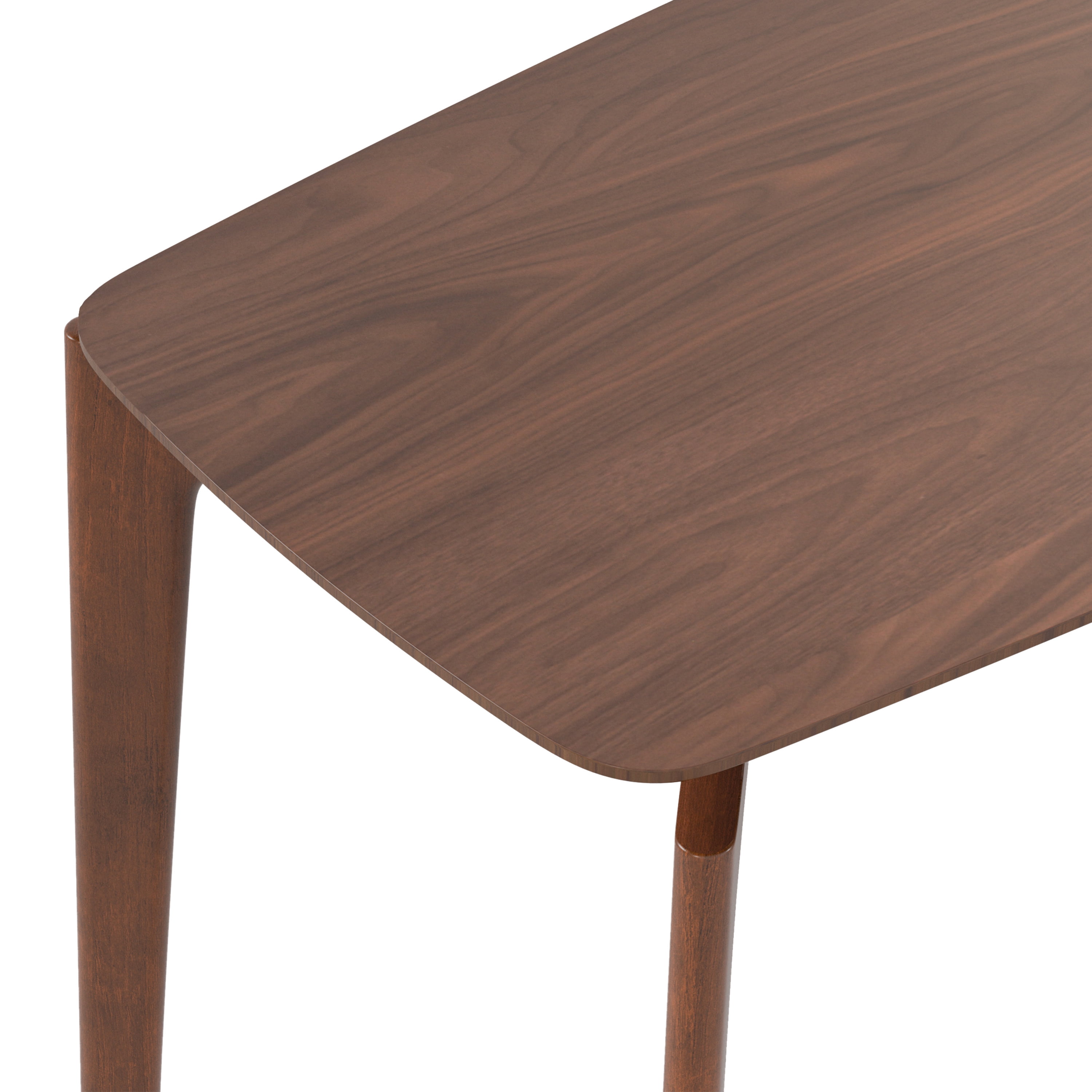 Furniture of America Erik 59" Rectangle Counter Height Dining Table, Walnut