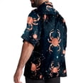 thumbnail image 3 of Cancer Constellation Men's Short Sleeve Button Down Casual Beach Printed Shirts, 3 of 6
