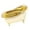 Golden, variant on Happydeer Organizer Box Space-saving Anti-slip Storage Water-proof Bathtub Shape Makeup Storage Box for Bathroom