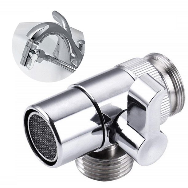 Brass Shower Arm Diverter Valve Splitter Water Inlet Pipe Fittings Bathroom