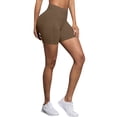 thumbnail image 7 of Xdegoge Biker Shorts for Women Tummy Control Stretchy High Waisted Pull on Yoga Shorts Mid Thigh Fitted Compression Biker Shorts Athletic Workout Running Legging Biker Shorts Wear, 7 of 7