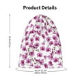 thumbnail image 4 of Honeii Orchids Flowers Print Kids Knit Beanie Watch Hat ,Knit Cap for Boys and Girls, 4 of 7