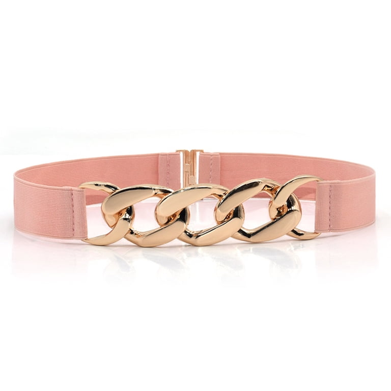 slim fit dress slacks Pink & Orange Embroidered Gold Button Payton Dress w/ Optional Belt main image 1