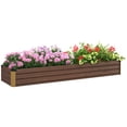 thumbnail image 1 of Outsunny 8x2x1ft Raised Garden Bed Large Galvanized Elevated Planter Box, 1 of 10