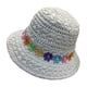 thumbnail image 1 of Circunferencia del sombrero: 50-54 cm, circunferencia de la cabeza pequeña, sombrero de paja, sombrero protector solar para mujer, sombrero de playa, sombrero de paja con flores pequeñas, 1 of 5