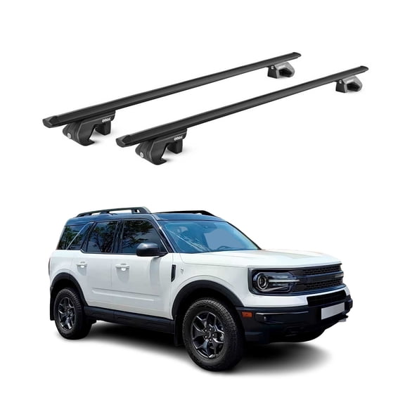Fits Ford Bronco Sport 2021-2024 Roof Rack Cross Bars Black Carrier 2 Pcs
