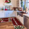 thumbnail image 5 of Christmas Red Lattice Kitchen Rug Set 2 Piece, Cushioned Anti-Fatigue Kitchen Floor Mats Waterproof Easy to Clean, Comfort Standing Kitchen Mat Set with Non-Slip Latex, 5 of 6