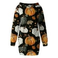 thumbnail image 5 of Drses‌‌ ‌‌‌‌‌‌‌‌‌‌‌‌‌‌‌‌‌‌‌‌‌‌‌‌‌‌‌‌‌‌Women's Halloween Hoodie Dress - Long Sleeve Graphic Pullover with Pockets Spooky Casual Outfit, 5 of 7