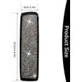 thumbnail image 2 of 2 Pcs Car Seat Belt Covers, Universal Car Seat Belt Pads Cover, Car Seat Belt Strap Cover Shoulder Pad, Bling Seat Belt Covers for Women, Car Interior Accessories, Multi-Color, 2 of 11