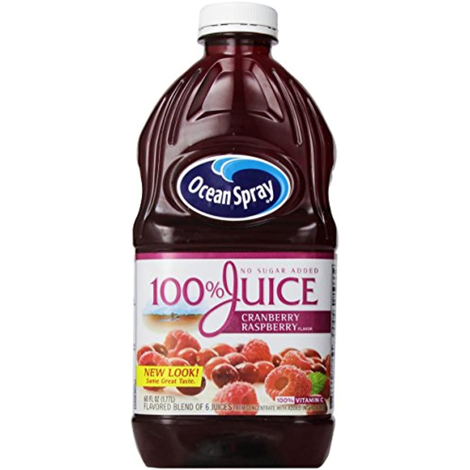 Ocean Spray 100 Juice, Cranberry & Pacific Raspberry, 60 Fl Oz