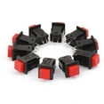 thumbnail image 2 of 10x Bouton Poussoir Interrupteur à 2 Broches Rouge 14*14mm, 2 of 6