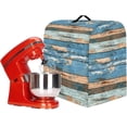 thumbnail image 3 of Stand Mixer Covers Protector Kitchen Aid Mixer Cover Wood Design Appliance Dust Covers with Top Handle Front Pocket Universal Fit Tilt Head and Bowl Lift Models, 3 of 7
