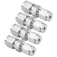 thumbnail image 2 of Adaptador de doble férula, adaptador de tubo de compresión de 4 piezas, unión reductora recta, unión reductora de acero inoxidable, máxima comodidad, 2 of 8