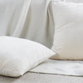 thumbnail image 2 of Home Soft Things Pleated Velvet 2 Piece Throw Pillow Cover Set - Gardenia - 26" x 26", 2 of 7