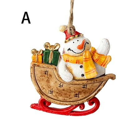 

Yilirongyumm Christmas Decorations Resin Pendant Decorations Vintage Small Christmas Hanging European Christmas Countrys Decoration & Hangs