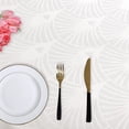 thumbnail image 4 of 4Pcs Jacquard Cloth Napkin Elegance Polyester Dinner Napkins for Kitchen Parties Holiday Dinner Tabletop Square 20x 20 in beige, 4 of 6