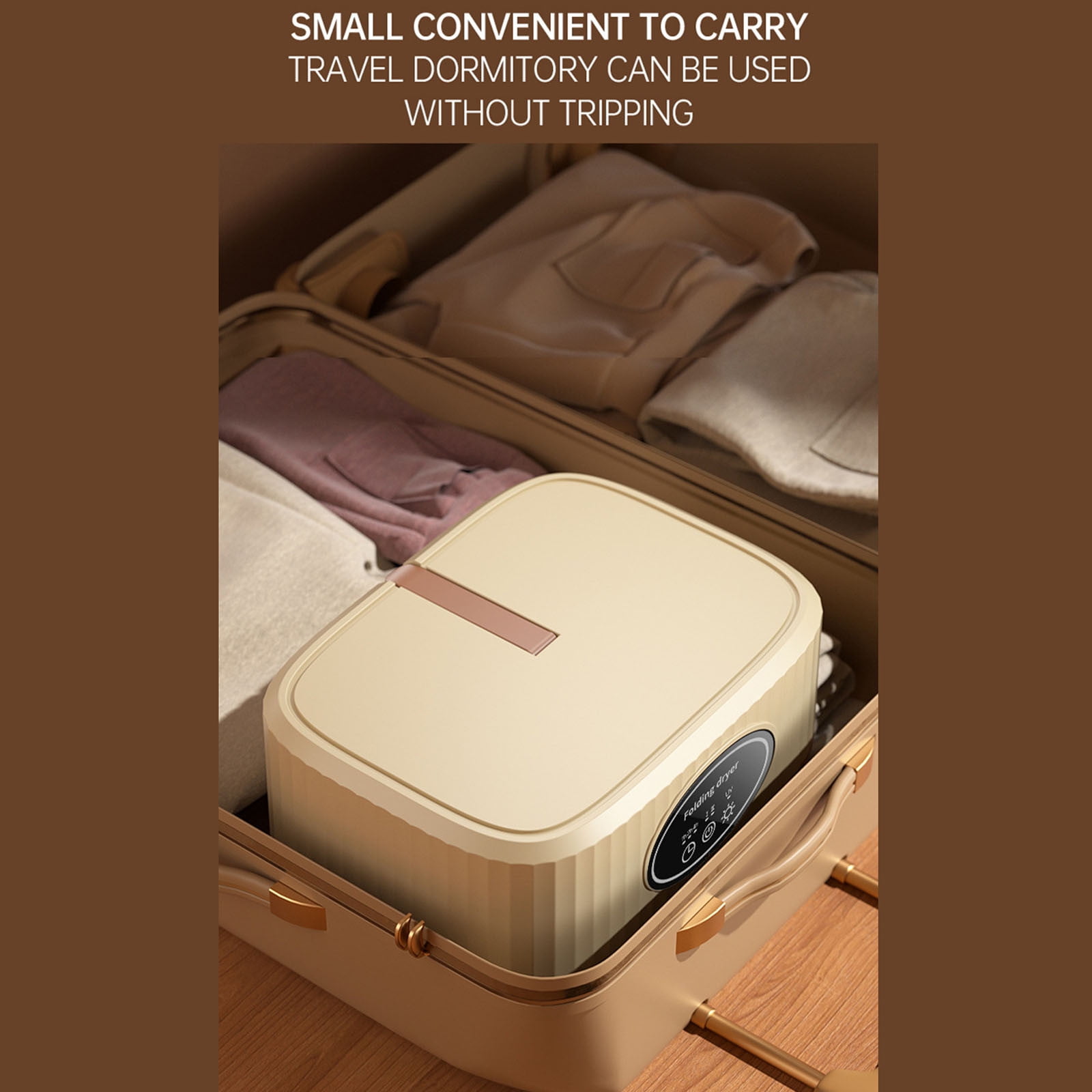 KQJQS Portable Laundry Dryer, Multifunctional Portable Dryer Machine, 2 Gear Adjustable Mini Indoor Clothes Dryer With Dryer Bag