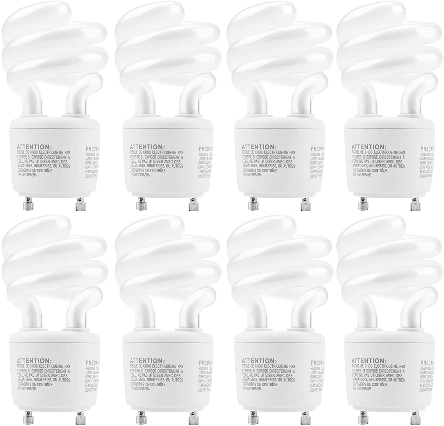 ULListed GU24 CFL Light Bulbs Energy Efficient T3 13W 2700K 900lm