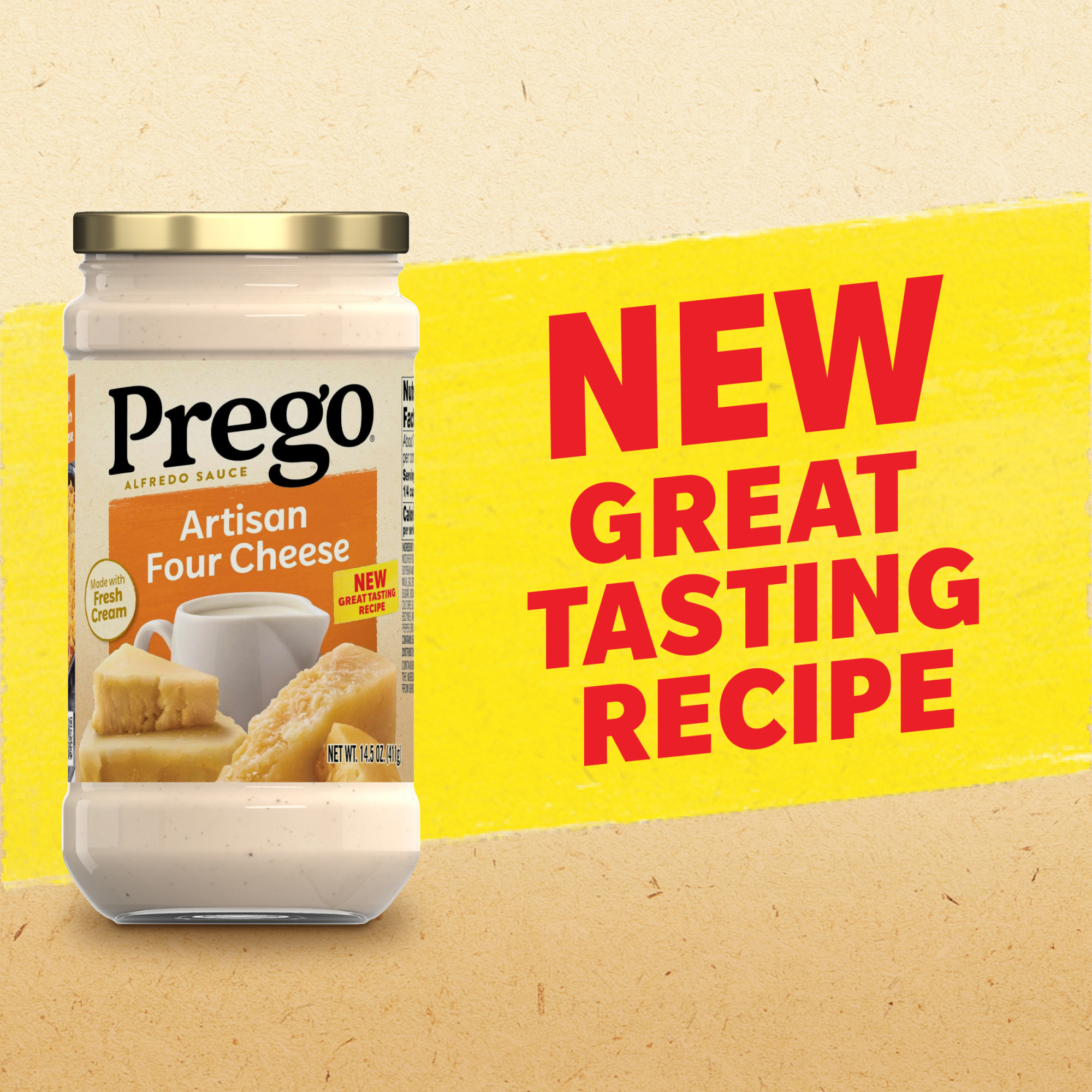 Prego Artisan Four Cheese Alfredo Pasta Sauce, 14.5 oz Jar - image 3 of 12