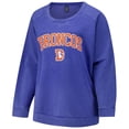 thumbnail image 2 of Women's Profile  Navy Denver Broncos Plus Size Acid Wash Raglan Sweatshirt, 2 of 3