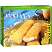 Great Value: Battered Fish Fillets, 21.2 oz