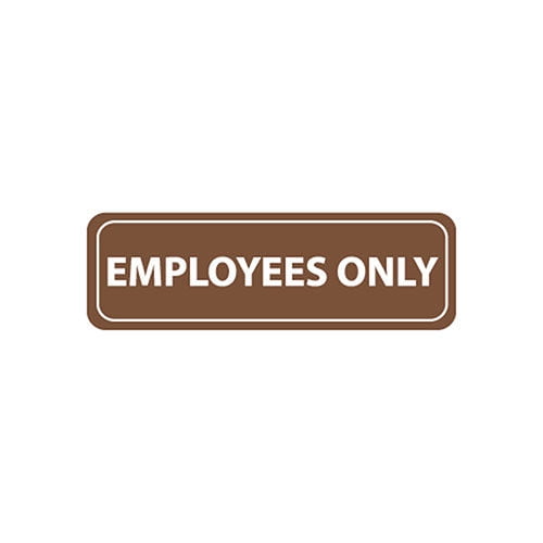NMC AS9 Architectural Sign - Employees Only